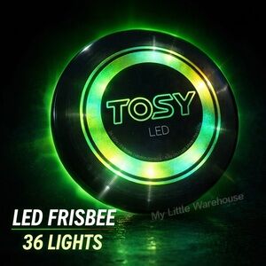 TOSY LED Frisbee 36 RGB Lights 175g Ultimate Disc 8 Modes Super Bright